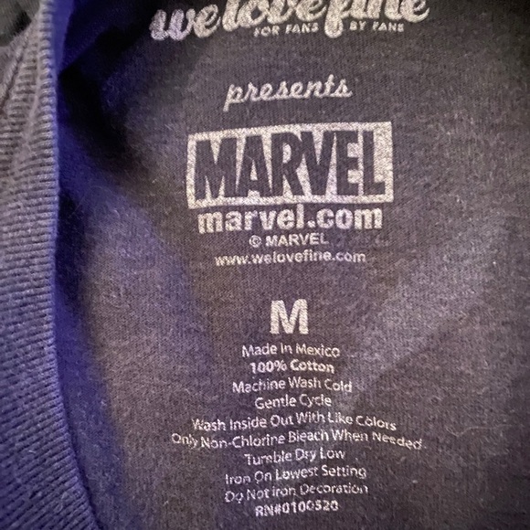 We Love Fine Deadpool Marvel Comics Mens Black T-Shirt Deadpool Image Size M - Picture 5 of 7